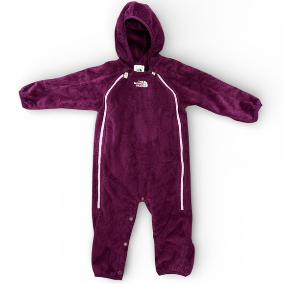 The North Face Plush Purple Kids Footie size 6-12 months